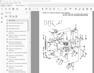 BT Prime Mover PMX-1 &amp; PMX-2 Electric Low Lift Pallet Truck Parts Manual - PDF DOWNLOAD