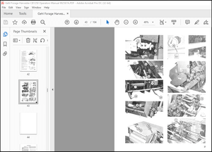 Gehl Forage Harvester CB1250 Operator’s Manual 902567A – PDF DOWNLOAD