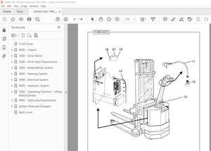 BT Prime-Mover WSX-20 WSX-25 Electric Walkie Adjustable Straddle Stacker Parts Manual - PDF DOWNLOAD
