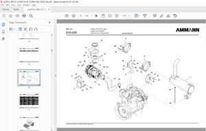 Ammann ARS 122 Single Drum Roller Parts Catalogue Manual 0059-0062 PDF