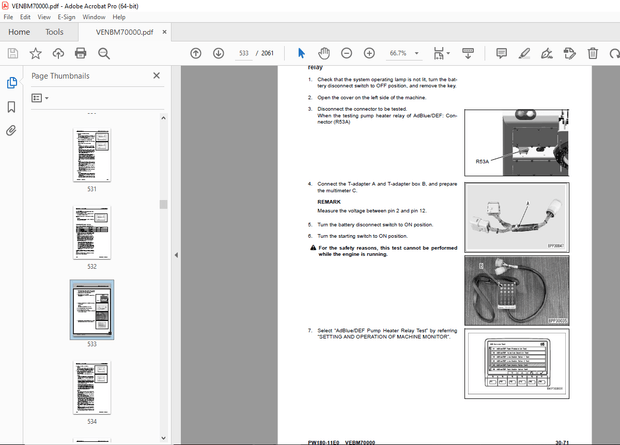 Komatsu PW180-11E0 Wheeled Excavator Repair Service  Manual VENBM70000 - PDF DOWNLOAD