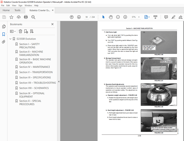 Fiat Kobelco E235SR Evolution Operation &amp; Maintenance Manual  - PDF DOWNLOAD