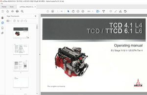 Ammann Deutz TCD 4.1 L4 TCD / TTCD 6.1 L6 Operating Manual - PDF DOWNLOAD