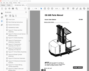 BT Prime-Mover OE-30B Electric Order Selector Parts Manual - PDF DOWNLOAD