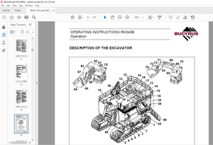 Cat Bucyrus RH 340 Hydraulic Excavator INSTRUCTIONS MANUAL BI651420 – PDF DOWNLOAD