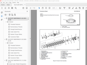 Yale G876 (GDP190DC, GDP210DC, GDP230DC, GDP230DCS, GDP250DC, GDP280DC) Service Manual PDF