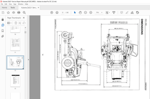 Kubota ZD221 Front Mower Workshop Manual – PDF DOWNLOAD