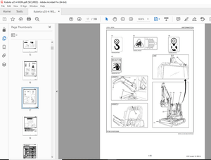 Kubota WSM U35-4 Kubota Excavator Workshop Manual - PDF DOWNLOAD
