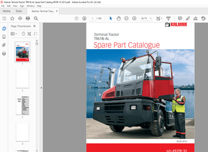 Kalmar Termial Tractor TR618i AL Spare Part Catalogue Manual SN 49709-10 – PDF DOWNLOAD