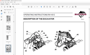 Cat Bucyrus RH 40E Hydraulic Excavator OPERATING INSTRUCTIONS MANUAL BI651527 – PDF DOWNLOAD