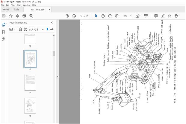 Hitachi Hydraulic Excavator UH07-3 Operation Manual – PDF DOWNLOAD