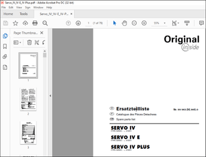 Pottinger Tractor SERVO IV SERVO IV E SERVO IV PLUS Spare parts list Manual – PDF DOWNLOAD
