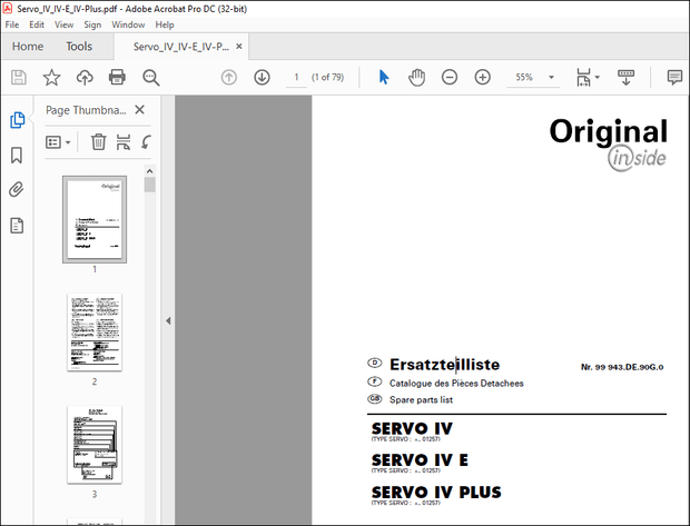 Pottinger Tractor SERVO IV SERVO IV E SERVO IV PLUS Spare parts list Manual – PDF DOWNLOAD
