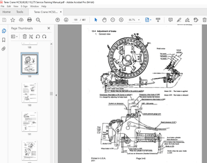 Terex Crane HC50/60/80/110/275 Service Training Manual – PDF DOWNLOAD