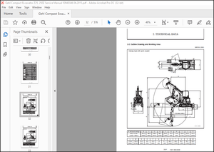 Gehl Z25 250Z Compact Excavator Service Manual 50940346 – PDF DOWNLOAD