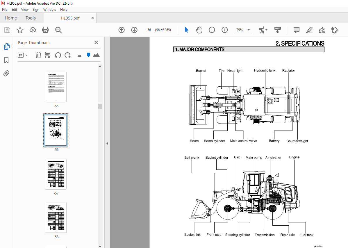 Hyundai HL955 Wheel Loader Operator’s Manual – PDF DOWNLOAD