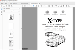 Jaguar X-Type 2.0 L,2.5 L &amp; 3.0 L Gasoline 2.0 L  Electrical Guide Manual PDF