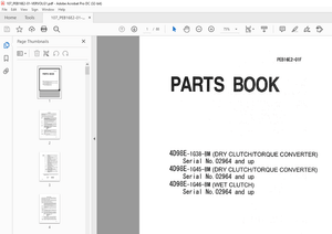 Komatsu Forklift 4D98E-1G38-BM 4D98E-1G45-BM 4D98E-1G46-BM Parts Manual - PDF DOWNLOAD