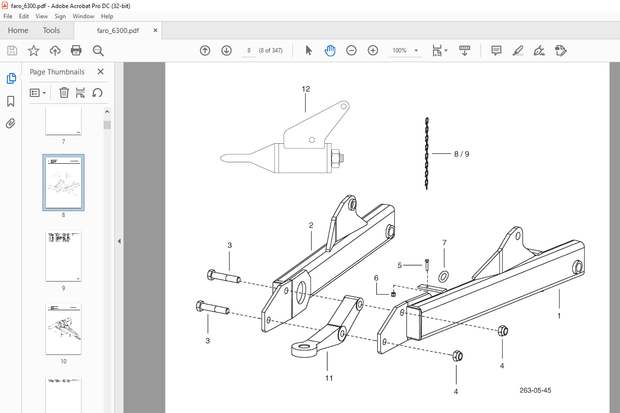 Pottinger Tractor FARO 6300 Spare Parts Manual – PDF DOWNLOAD