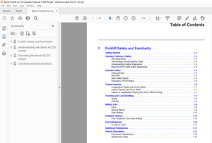 Bendi Landoll Forklift ACDS DuraSteer™ Operator’s Manual F-648-R2 – PDF DOWNLOAD