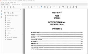 Ag Chem 1396 RoGator Chassis Service Manual_79034099C – PDF DOWNLOAD