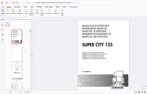 Cagiva Super City 125 Workshop Manual - PDF DOWNLOAD