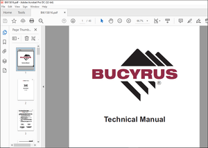CAT Bucyrus Shaft Jumbo Single Boom Hydraulic Jumbo Operator Manual SN JB1185 – PDF DOWNLOAD