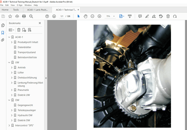 Terex Demag Kran AC40-1 Technische Schulung Handbuch PDF