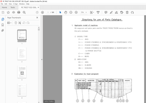 Iseki PC TK527 TK532 TK538 Tractor Parts Manual 1674-097-100-10 - PDF DOWNLOAD