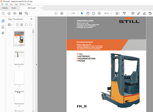 STILL STED Forklift FM- N Reach mast stacker Spare Parts List Manual – PDF DOWNLOAD