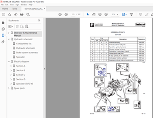 Fantuzzi Reggiane CS 45 KL  Operator &amp; Parts manual + Electrical &amp; Hydraulic Diagrams Manual