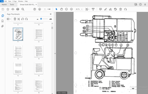 Drexel SL66 ESS FORK LIFT TRUCK OPERATION, MAINTENANCE &amp; REPAIR MANUAL 12119-7b – PDF DOWNLOAD