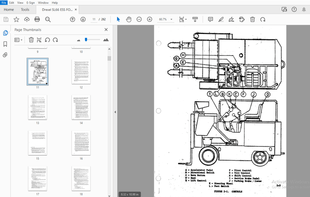 Drexel SL66 ESS FORK LIFT TRUCK OPERATION, MAINTENANCE &amp; REPAIR MANUAL 12119-7b – PDF DOWNLOAD