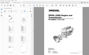 Drexel SwingMast Lift Truck R60SL (CBD) Engine and Transmission 1418648 – PDF DOWNLOAD
