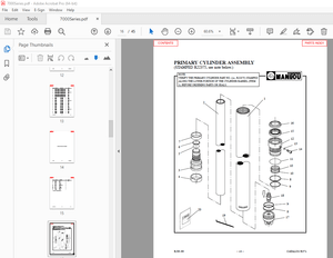 Manitou Forklift 7000 SERIES 4 STAGE MAST Parts Manual – PDF DOWNLOAD