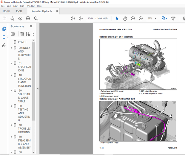 Komatsu PC490LC-11 Hydraulic Excavator Shop Manual SEN06811-00 – PDF DOWNLOAD