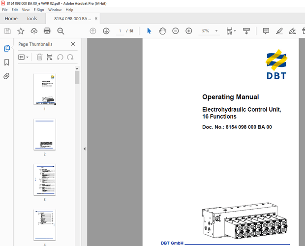 CAT Electrohydraulic Control Unit, 16 Functions Operating Manual - PDF DOWNLOAD