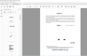 Daihatsu 9807 Passenger Vehicles Commercial Vehicles Pre-delivery Inspection Manual - PDF DOWNLOAD