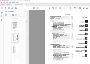 Kobelco SK100 SK120 SK120LC Mark IV Hydraulic Excavator Operator’s Manual – PDF DOWNLOAD