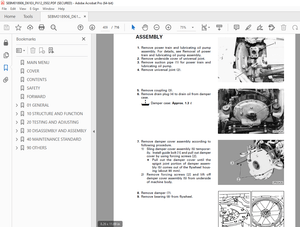Komatsu D61EX-12 D61PX-12 Wheel Loader Shop Manual SEBM018906 - PDF DOWNLOAD 