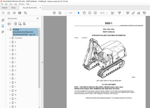 John Deere 853J/903J/953J TRACKED FELLER BUNCHER Parts Manual PC9490 - PDF DOWNLOAD