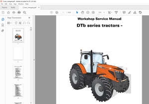 AGCO® DTb series tractors Workshop Service Manual – PDF DOWNLOAD