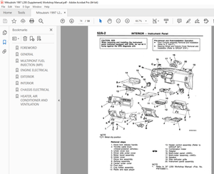 Mitsubishi 1997 L200 (Supplement) Workshop Manual – PDF DOWNLOAD