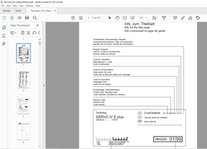 Pottinger Tractor Mower NOVACAT 301 Alpha-motion ED RC Operating List of spare parts Manual PDF