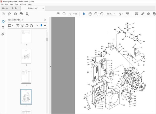 Hitachi Hydraulic Excavator UH07 Parts Manual(P166-1) – PDF DOWNLOAD