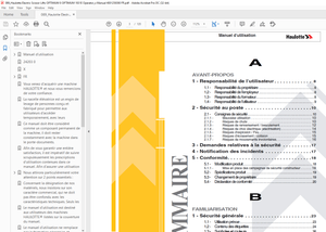 Haulotte Forklift OPTIMUM 8 – OPTIMUM 1931 E Operator’s manual – PDF DOWNLOAD
