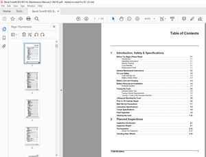 Bendi Landoll Forklift B55AC / B55AC HL Maintenance Manual F-594-R2 – PDF DOWNLOAD