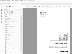 Ammann ARX 23-2 ARX 26-2 Tandem Roller Workshop Manual - PDF