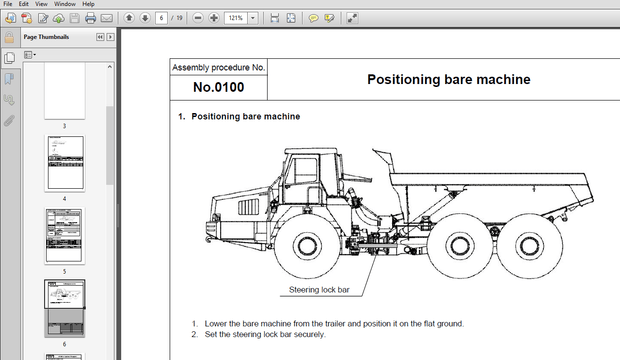 Komatsu HM350-2 Articulated Dump Truck Field Assembly Instruction PDF DOWNLOAD