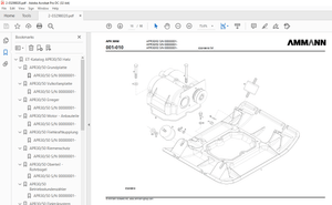 Ammann APR 30/50 Hatz 1B30 Spare Parts Manual SN 00000001 PDF